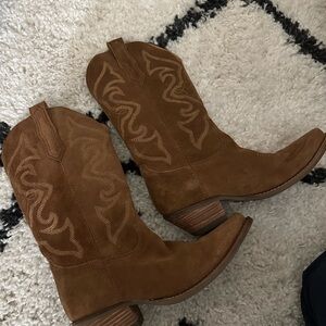 Dingo Brown Western Heeled Boots